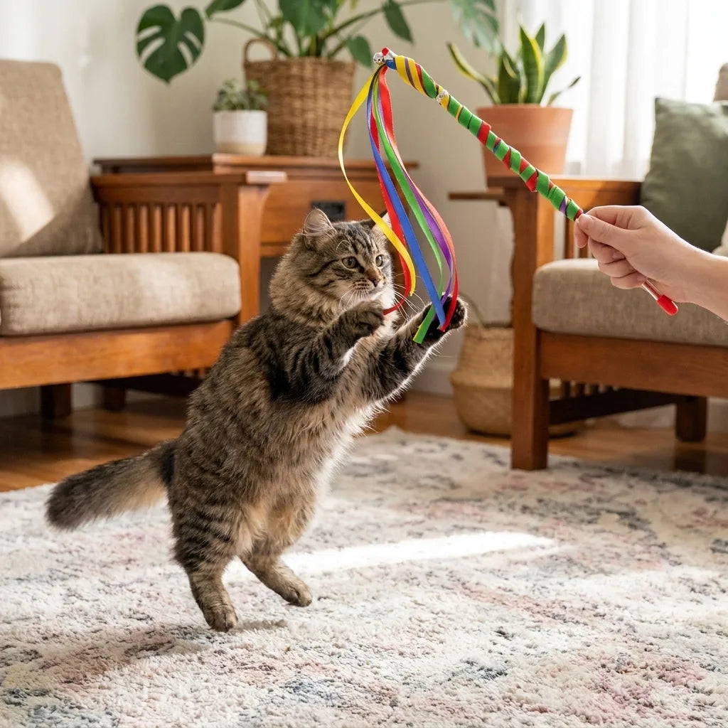 Romiley Pets Pantry Interactive Cat Toy for Supervised Indoor Play