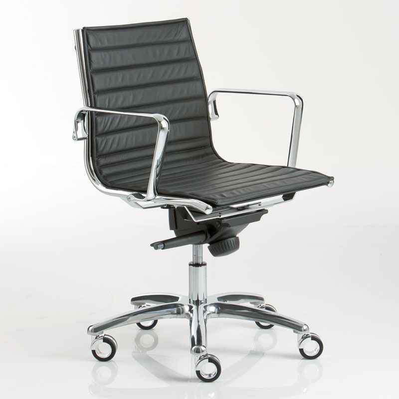 Luxy Light Medium Back Leather Office Chair