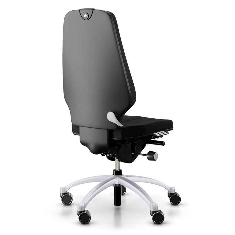 RH Logic 400 XL Chair - Black w/ Silver Base