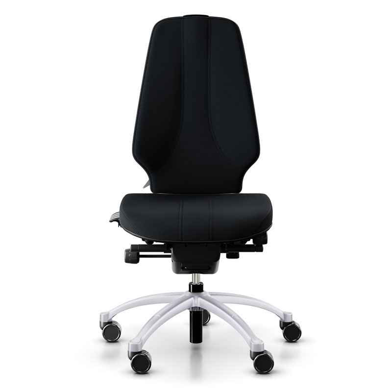RH Logic 400 XL Chair - Black w/ Silver Base